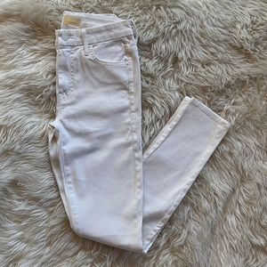 Mother high rise looker Jeans, white